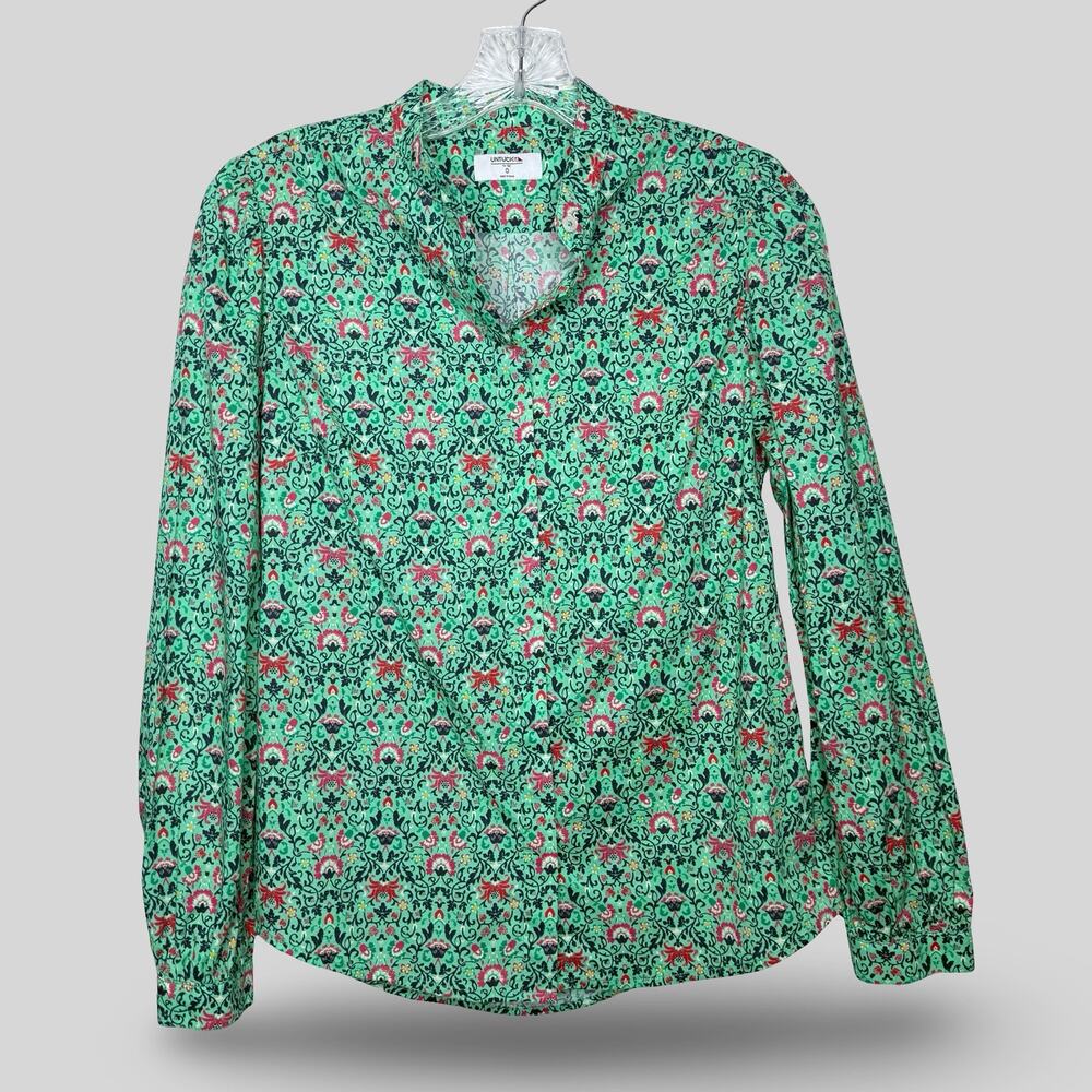 Untuckit Regina Patterned Button Down Shirt